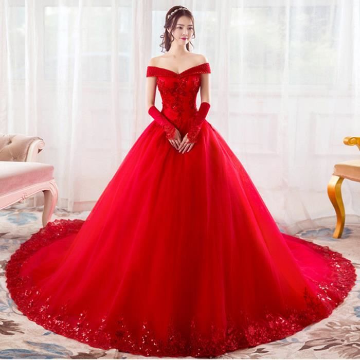 robe de mariée rouge